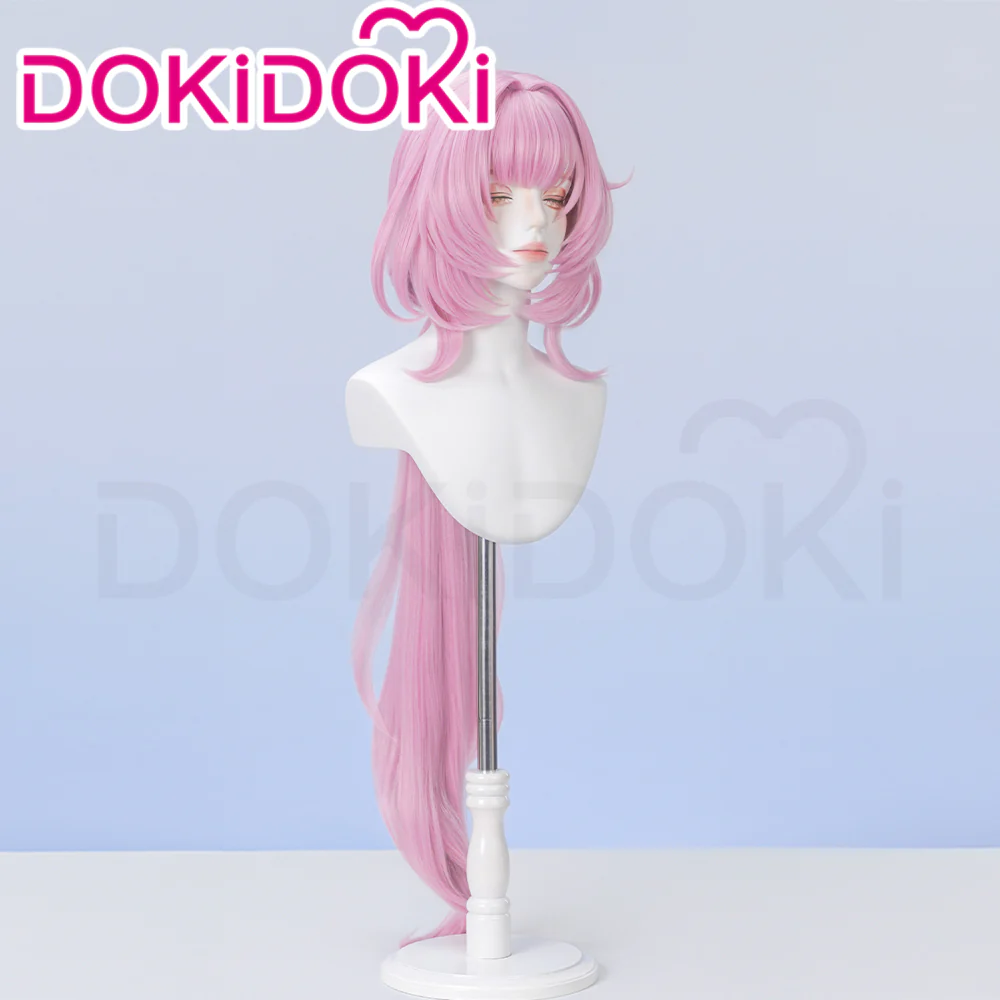 DokiDoki Game Honkai Impact 3 Cosplay Elysia Cosplay Wig Long Pink Hair - Image 2