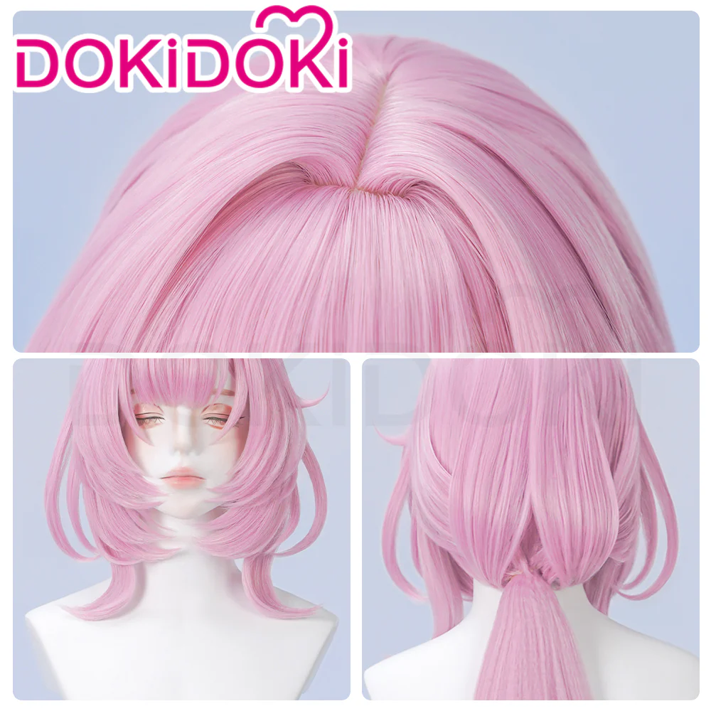 DokiDoki Game Honkai Impact 3 Cosplay Elysia Cosplay Wig Long Pink Hair - Image 4