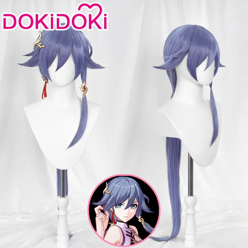 DokiDoki Game Honkai Impact 3 Cosplay Fu Hua Wig FuHua Azure Empyrea Fuhua Long Light Purple