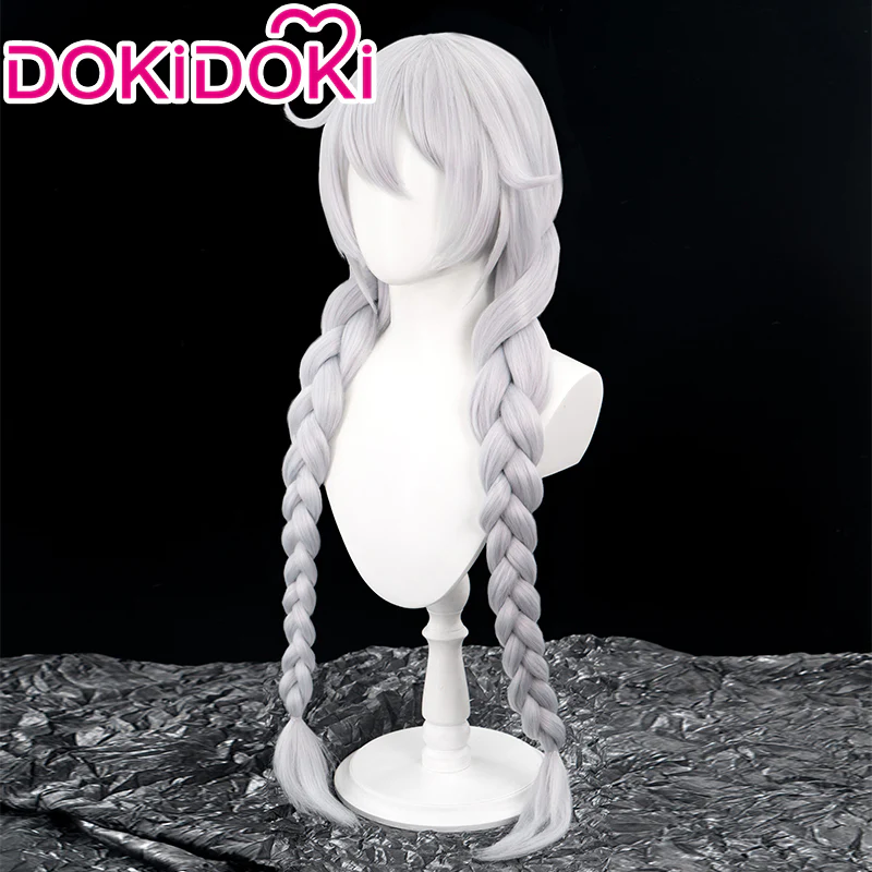 【Ready For Ship】DokiDoki Game Honkai Impact 3 Cosplay Kiana Kaslana Cosplay Wig/  Hairclip  Long Silver - Image 2