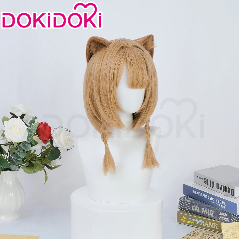 【Ready For Ship】DokiDoki Game Honkai Impact 3 Cosplay Pardofelis Cosplay Wig Short Flax - Image 2