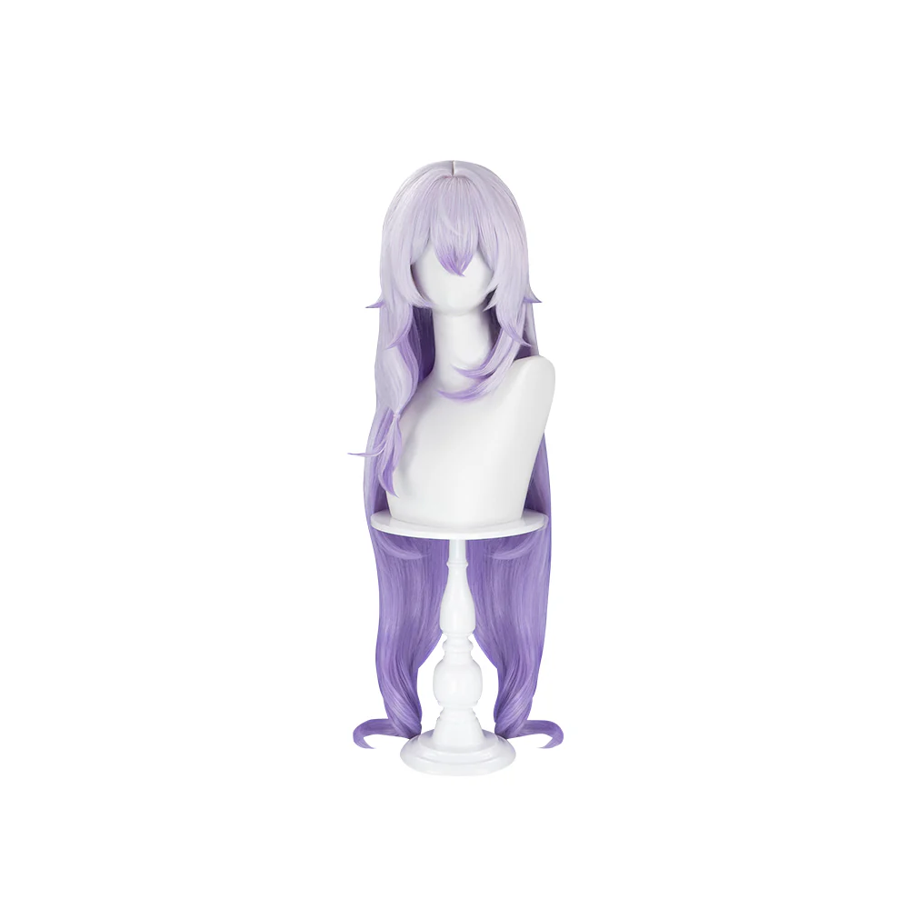 DokiDoki Game Honkai: Star Rail Cosplay Black Swan Wig Long White Purple Hair - Image 5