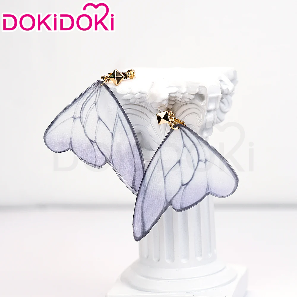 【Ready For Ship】DokiDoki Game Honkai: Star Rail Cosplay Castorice Cosplay Wig / Headwear Ears / Earrings Ear Clips Ear Accessories  Long Straight Purple Hair Twin Ponytails - Image 15