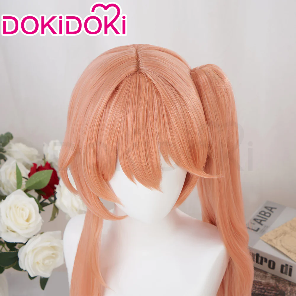 【Ready For Ship】DokiDoki Game Honkai: Star Rail Cosplay Guinaifen Wig Long Straight Orange Wig - Image 4