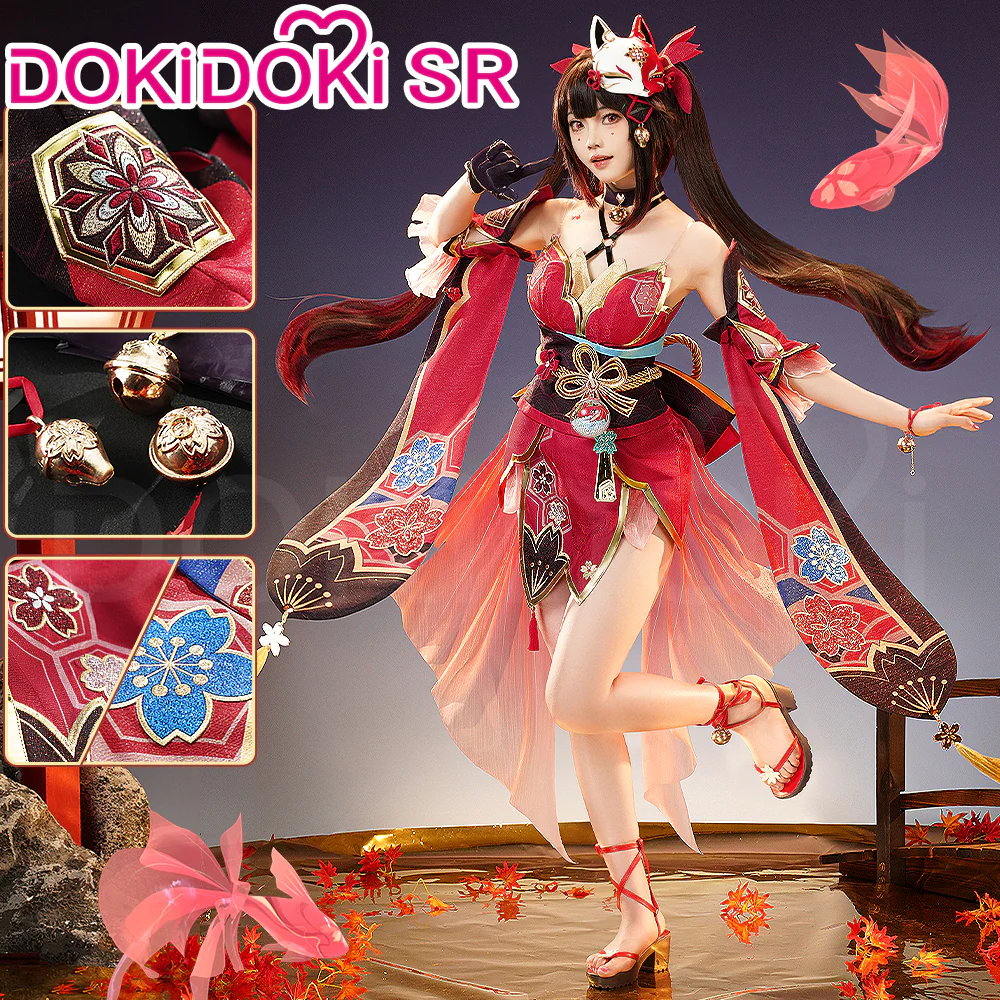 【Partially Ready For Ship】DokiDoki-SR Game Honkai: Star Rail Cosplay Hanabi Costume / Shoes Miss Sparkle