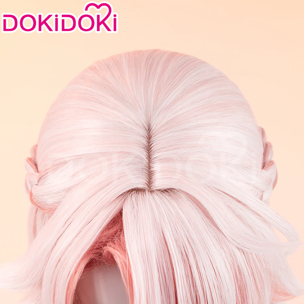 【Ready For Ship】DokiDoki Game Honkai: Star Rail Cosplay Jiaoqiu Wig Long Straight Pink Hair / Ear / Tial  Jiao Qiu - Image 5