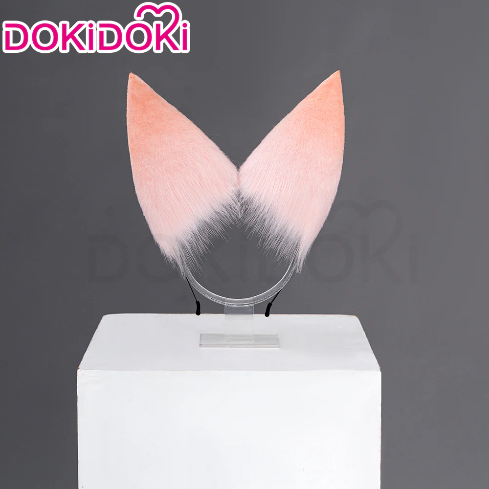 【Ready For Ship】DokiDoki Game Honkai: Star Rail Cosplay Jiaoqiu Wig Long Straight Pink Hair / Ear / Tial  Jiao Qiu - Image 9