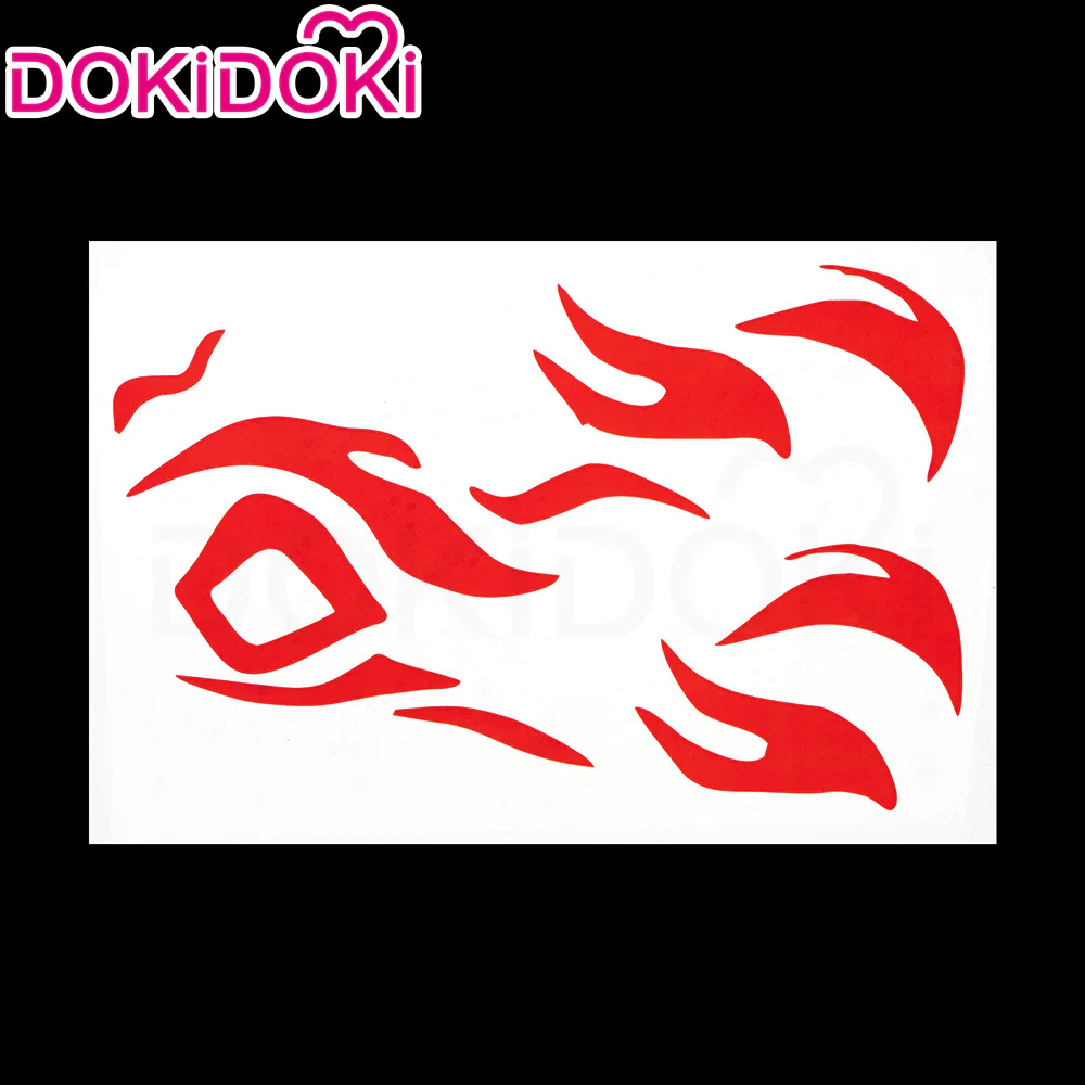 【Ready For Ship】DokiDoki Game Honkai: Star Rail Cosplay Mydei Wig / Tattoo Long Curly Golden Orange Gradient Hair - Image 12