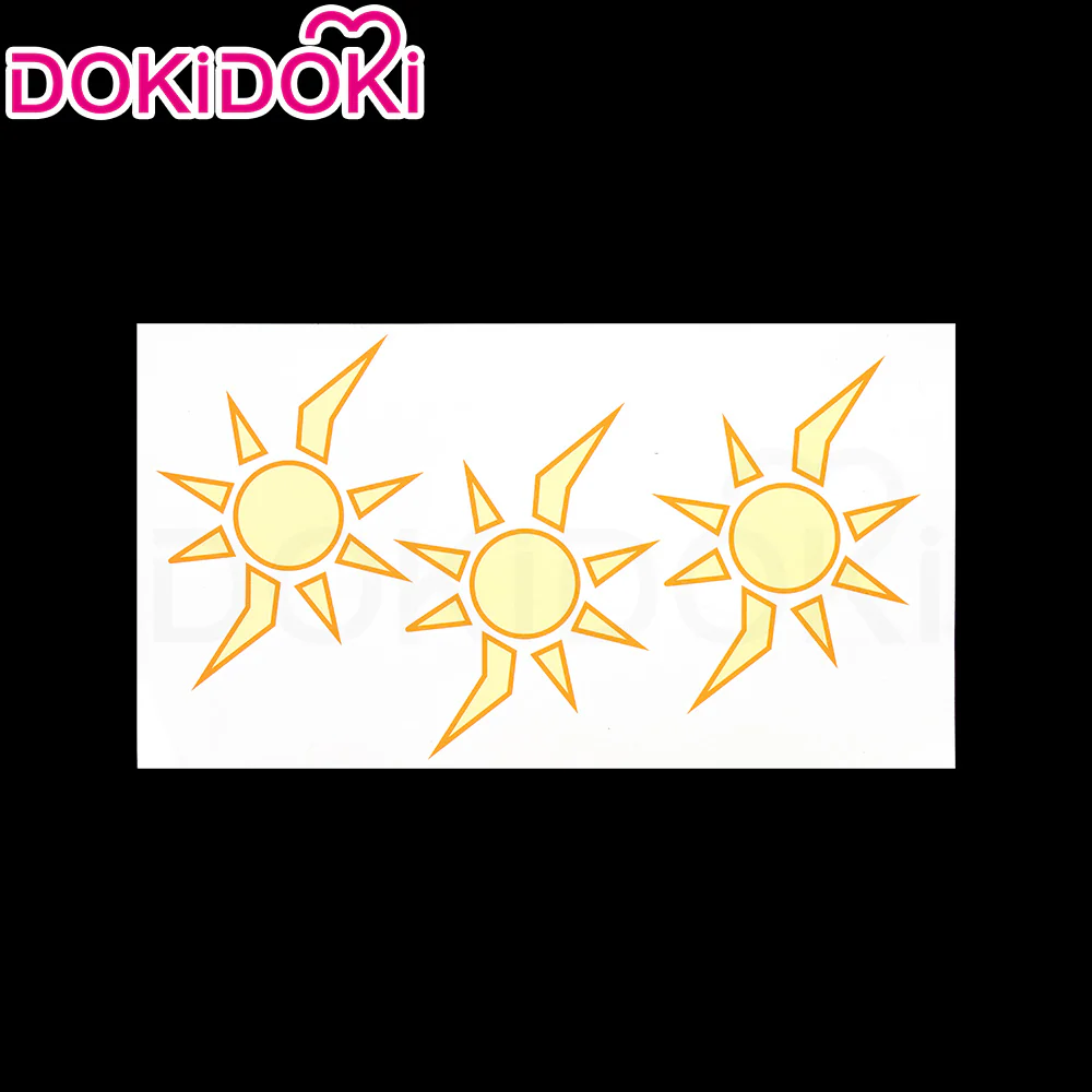 【Partially Ready For Ship】DokiDoki Game Honkai: Star Rail Cosplay Phainon Wig / Weft / Tattoo / Ear Clips Short Straight Silver Hair Darkening - Image 14