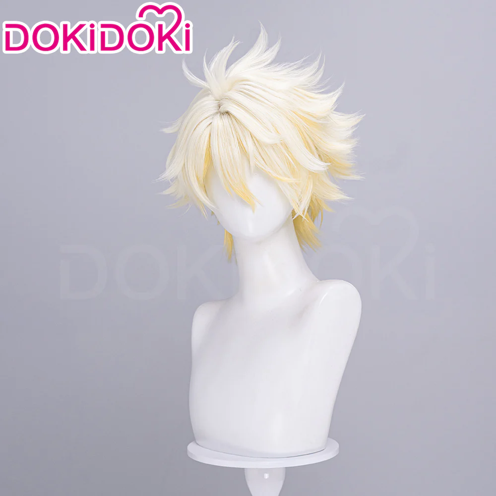 【Partially Ready For Ship】DokiDoki Game Honkai: Star Rail Cosplay Phainon Wig / Weft / Tattoo / Ear Clips Short Straight Silver Hair Darkening - Image 16