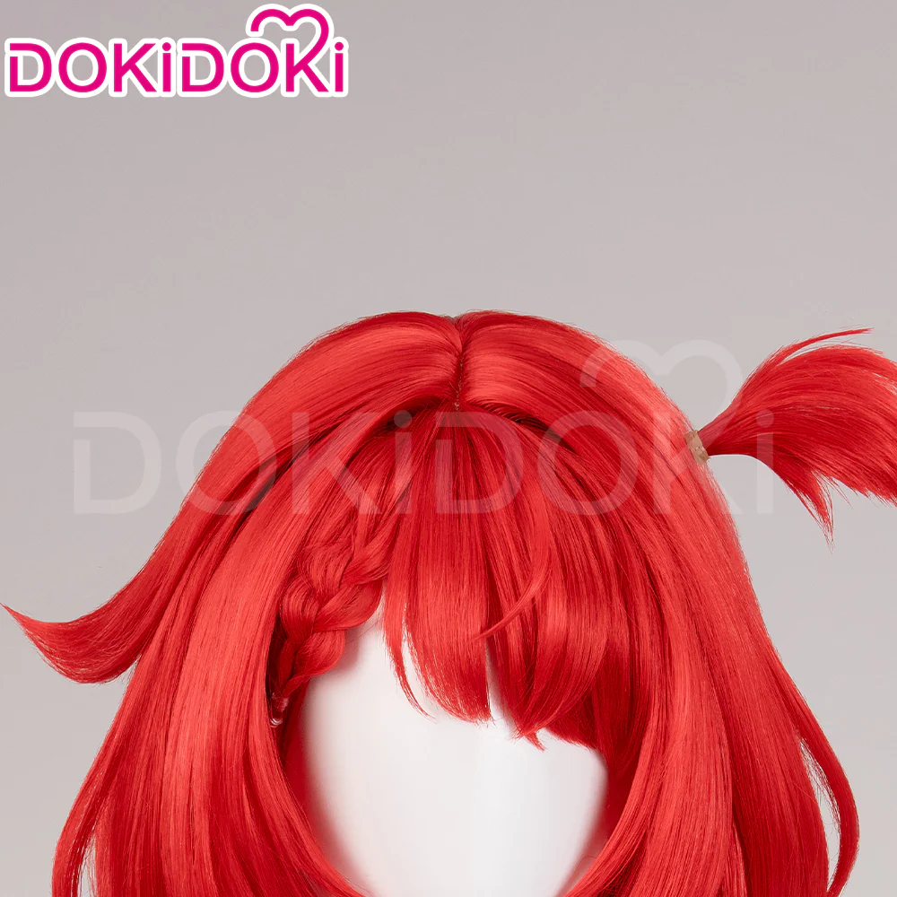 DokiDoki Game Honkai: Star Rail Cosplay Tribios Cosplay Wig Short Red Straight Wig - Image 18