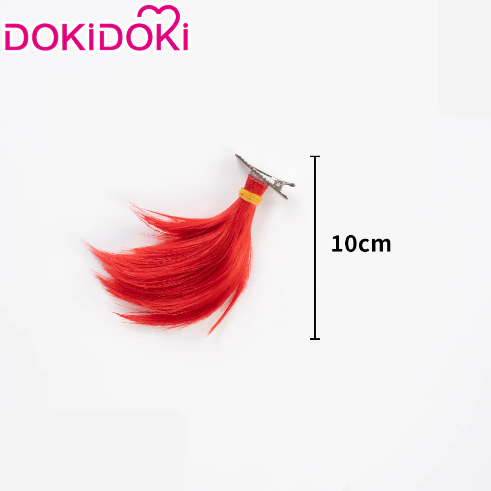 DokiDoki Game Honkai: Star Rail Cosplay Tribios Cosplay Wig Short Red Straight Wig - Image 22