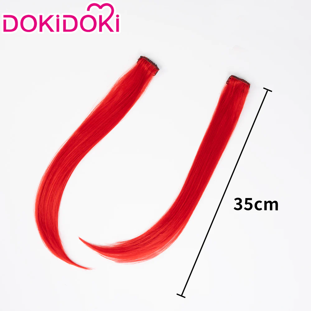 DokiDoki Game Honkai: Star Rail Cosplay Tribios Cosplay Wig Short Red Straight Wig - Image 23