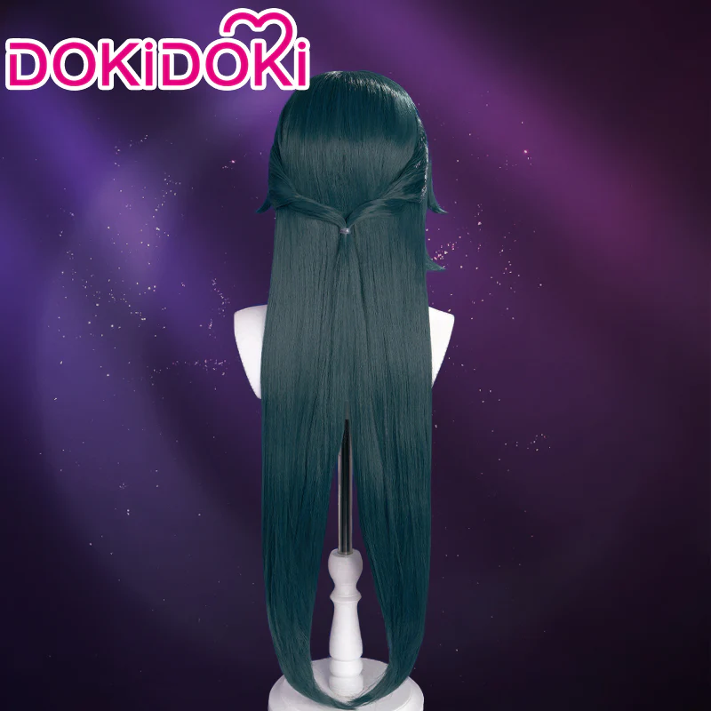 【Ready For Ship】DokiDoki Game Honkai: Star Rail Cosplay Yukong Wig Long Straight Green Yu Kong - Image 4