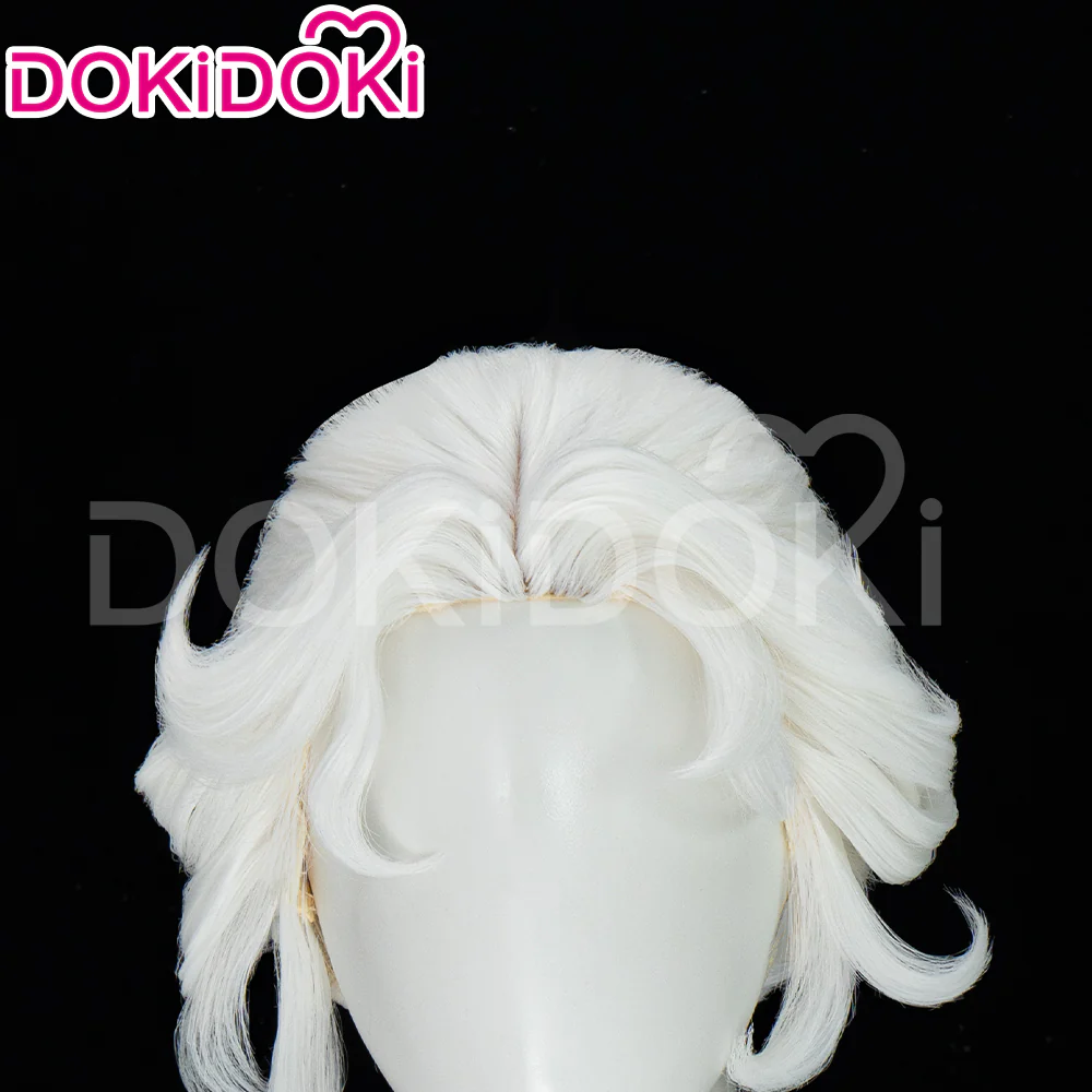【Ready For Ship】DokiDoki Game Identity V Cosplay Mrs. Red Bloody Queen Mary Wig Afterimage of Hope Long Curly White Light Green Hair - Image 5