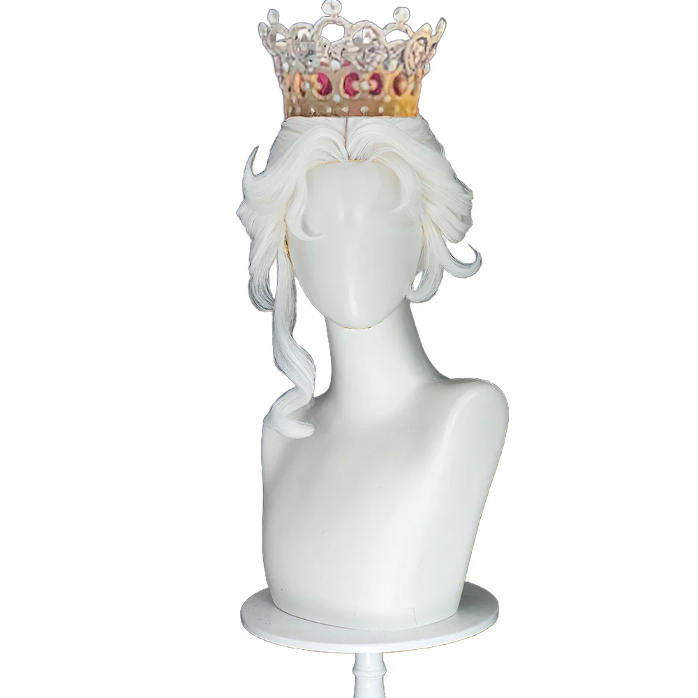 【Ready For Ship】DokiDoki Game Identity V Cosplay Mrs. Red Bloody Queen Mary Wig Afterimage of Hope Long Curly White Light Green Hair - Image 6