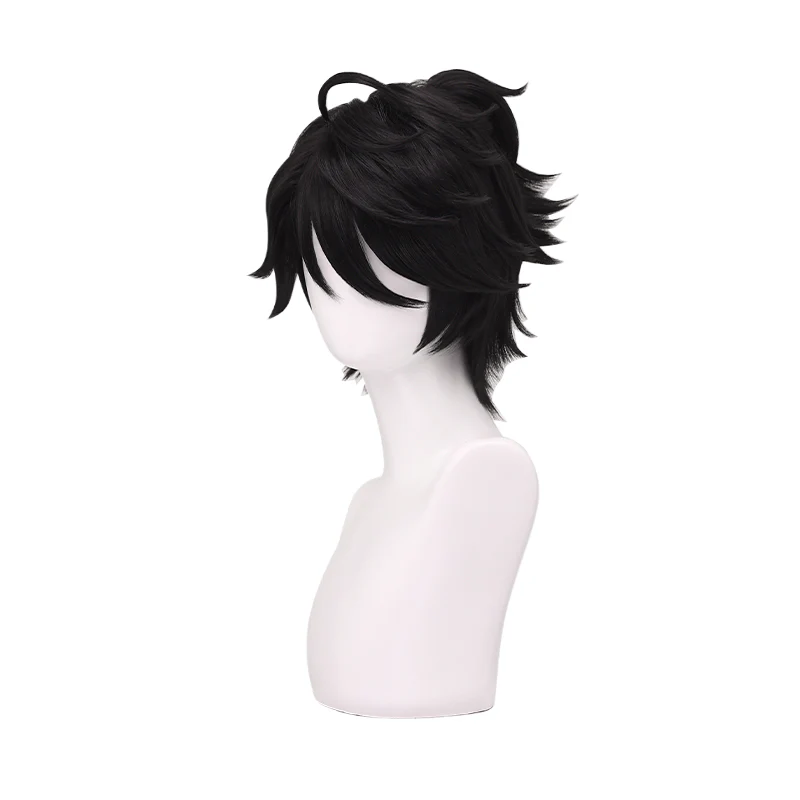 DokiDoki Game Identity V Copslay Luca Balsa Prisoner Wig Short Straight Black E-Sports - Image 5
