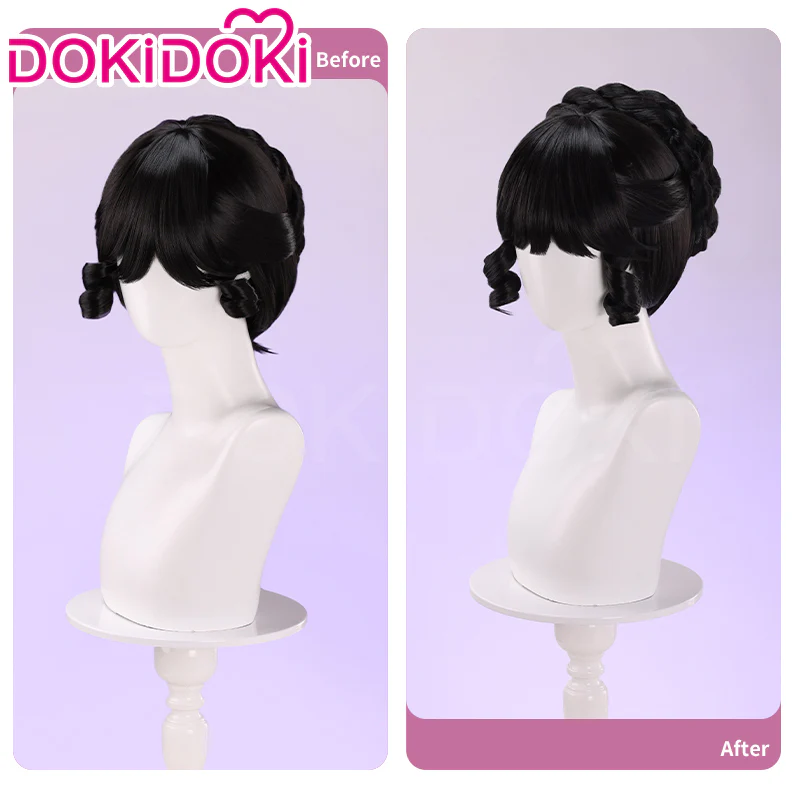 【Ready For Ship】DokiDoki Game Identity V Cosplay Bloody Queen Mary Costume Wig Curly Black Hair - Image 3