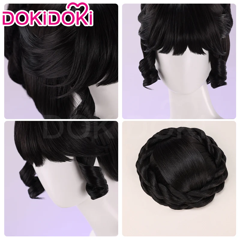 【Ready For Ship】DokiDoki Game Identity V Cosplay Bloody Queen Mary Costume Wig Curly Black Hair - Image 4