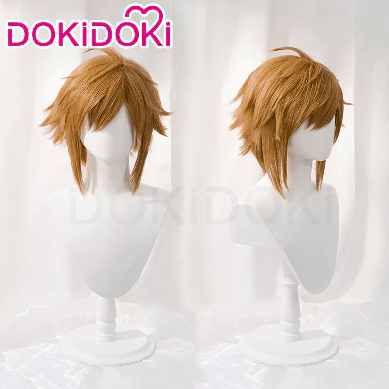 【Ready For Ship】DokiDoki Game Kingdom Hearts 4 Cosplay Sora Wig Short Straight Brown Wig Men
