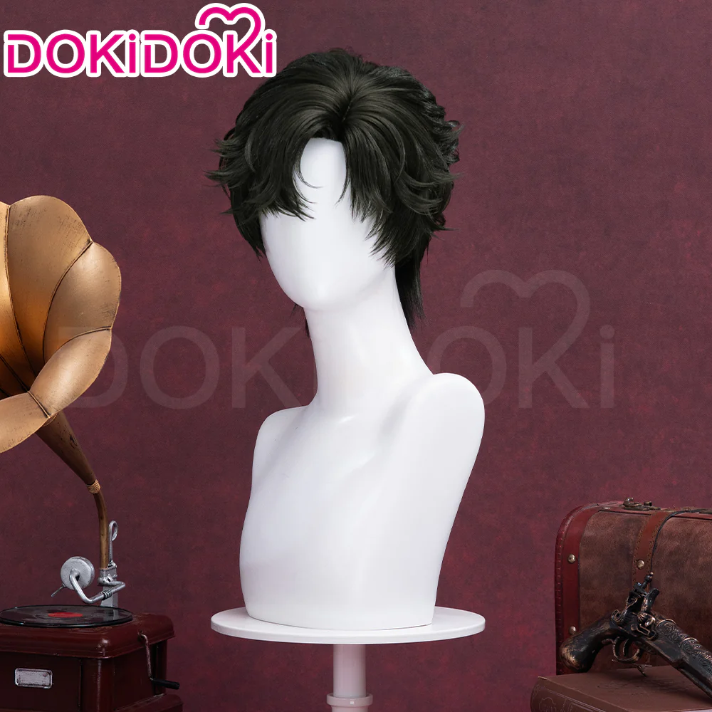 【Ready For Ship】DokiDoki Game Lord of the Mysteries Cosplay Klein Moretti Black Short Curly Wig - Image 3