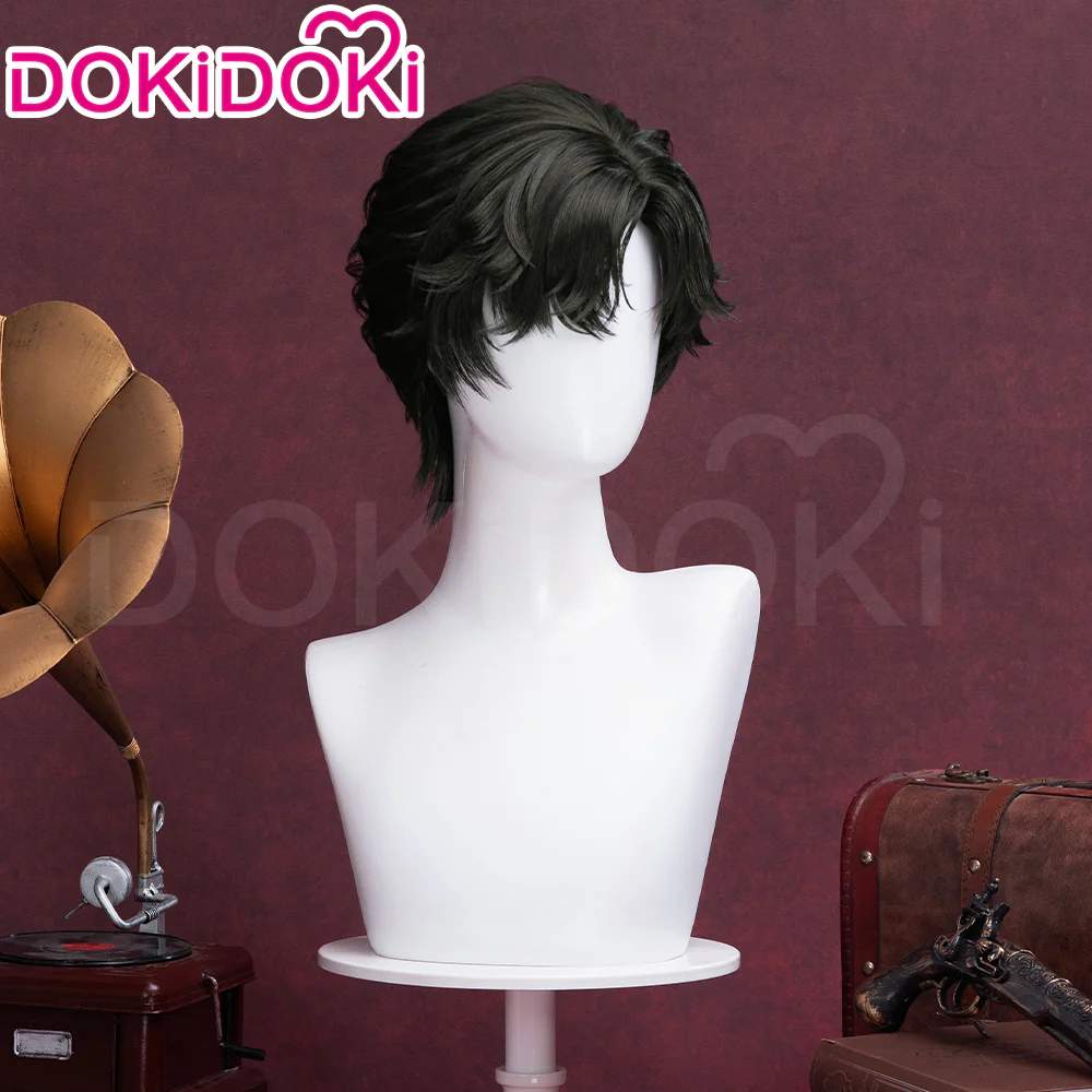 【Ready For Ship】DokiDoki Game Lord of the Mysteries Cosplay Klein Moretti Black Short Curly Wig - Image 4