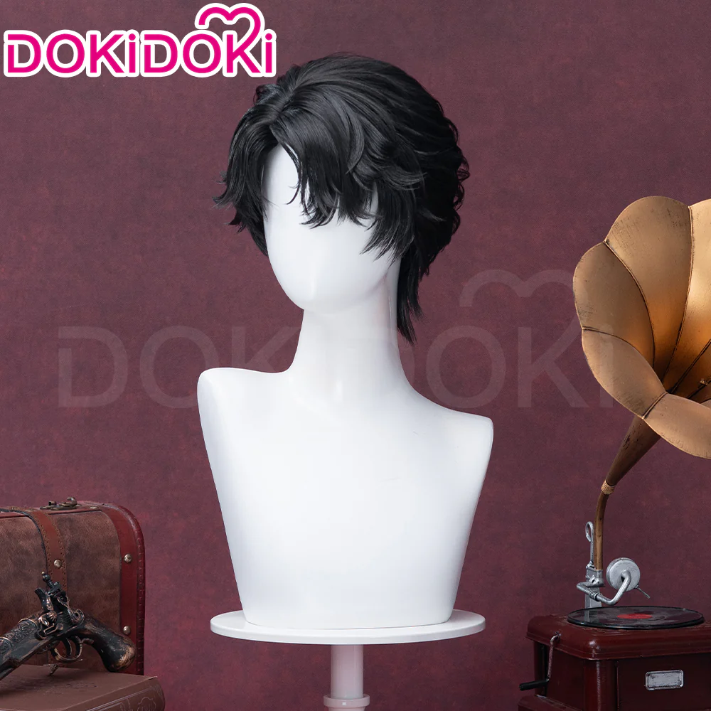【Ready For Ship】DokiDoki Game Lord of the Mysteries Cosplay Klein Moretti Black Short Curly Wig - Image 8