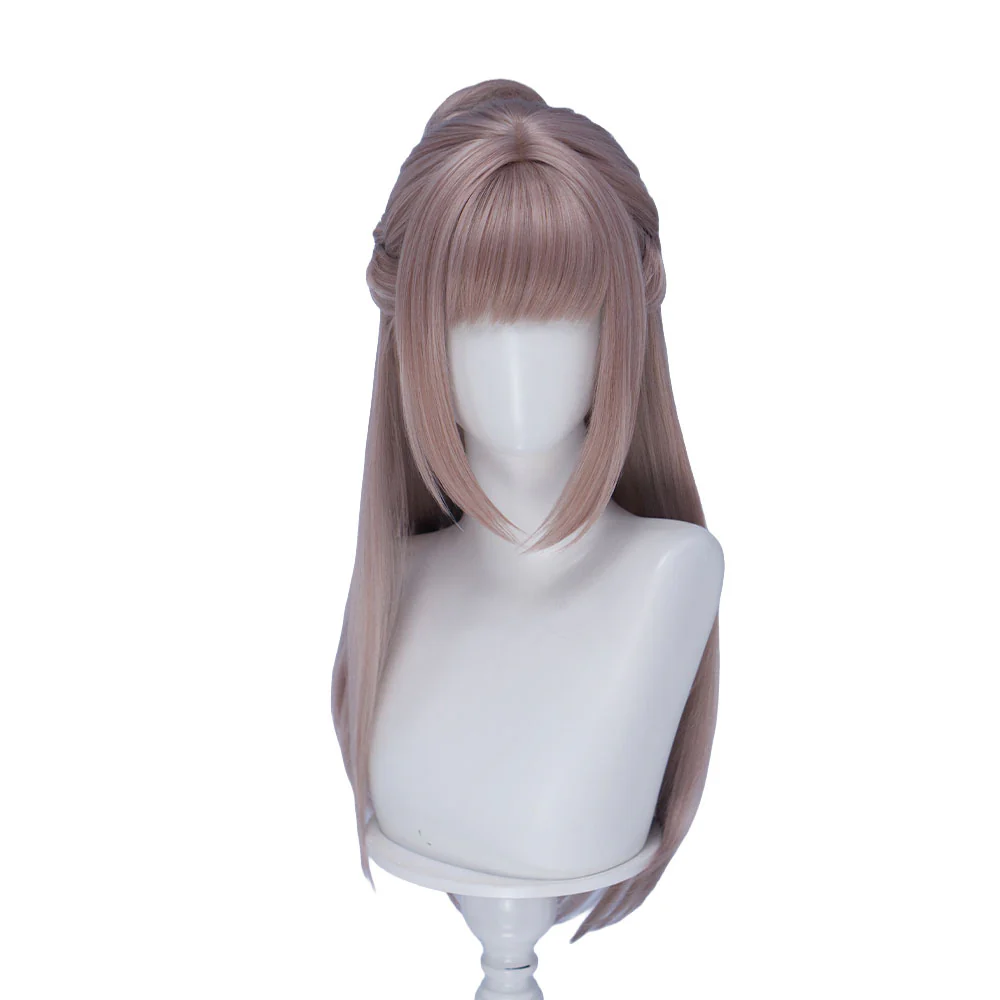 DokiDoki Game Love And Deepspace Cosplay Main Character Wig Long Straight Silver Milk Tea Brown Hair MC Scarlet Passion / Silverwing Fiend Sylus - Image 18