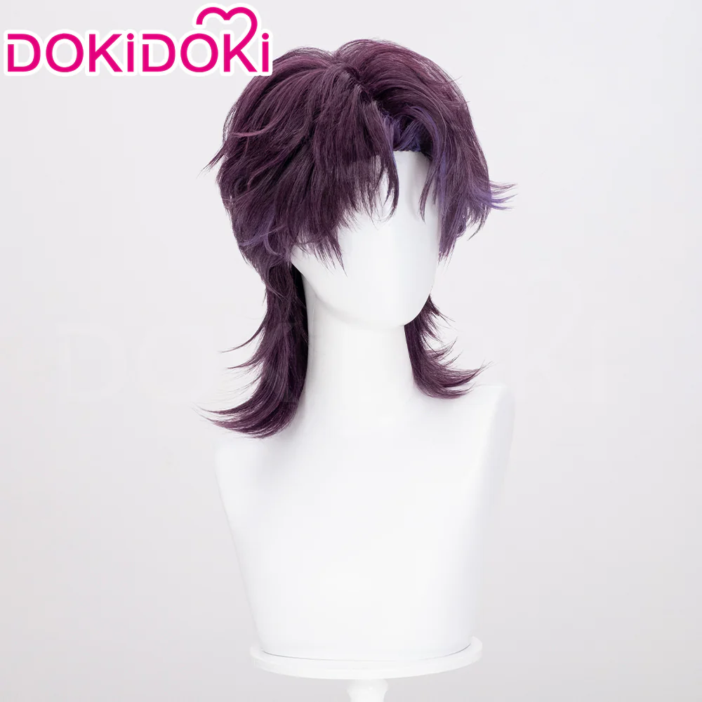 【Partially Ready For Ship】DokiDoki Game Love and Deepspace Cosplay Rafayel Wig / Ear Clip /  Necklace  Short Purple Hair Mullet Tidal Surge - Image 14