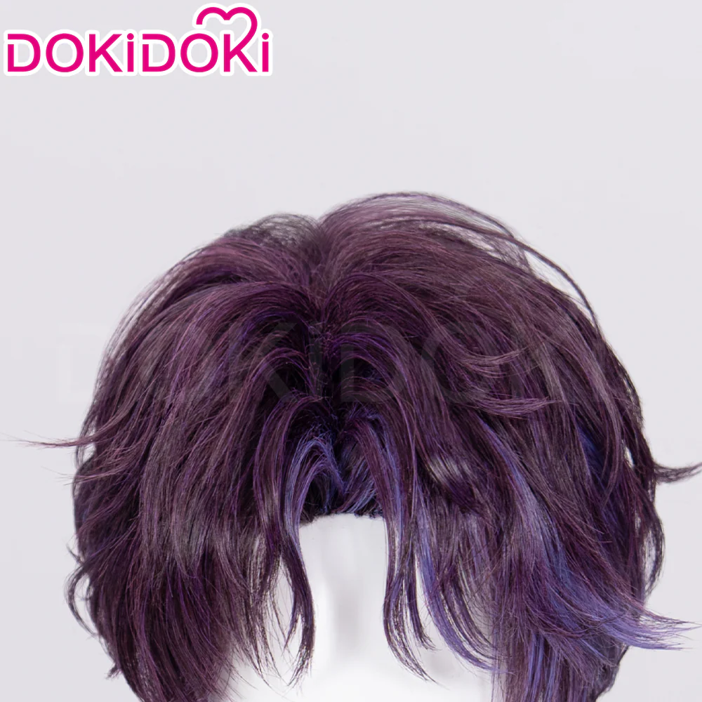 【Partially Ready For Ship】DokiDoki Game Love and Deepspace Cosplay Rafayel Wig / Ear Clip /  Necklace  Short Purple Hair Mullet Tidal Surge - Image 21
