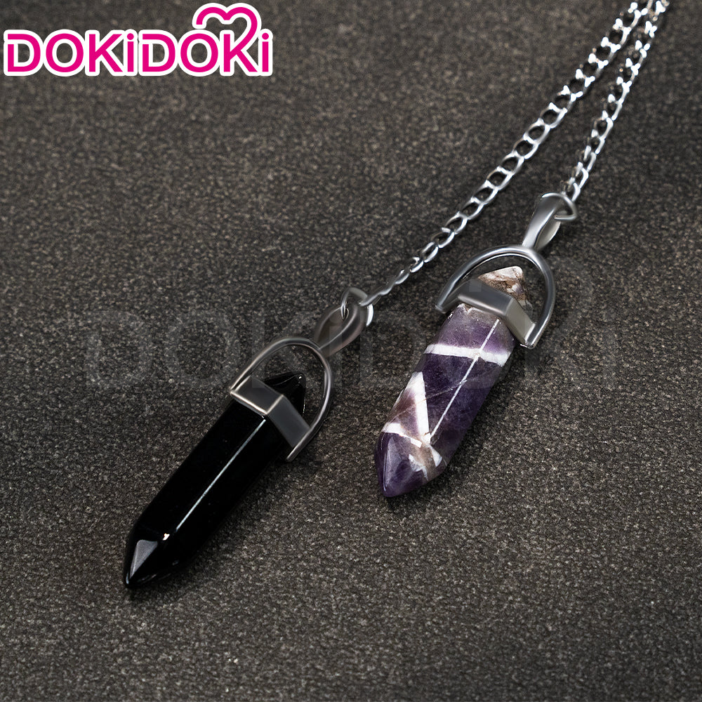 【Partially Ready For Ship】DokiDoki Game Love and Deepspace Cosplay Rafayel Wig / Ear Clip /  Necklace  Short Purple Hair Mullet Tidal Surge - Image 26
