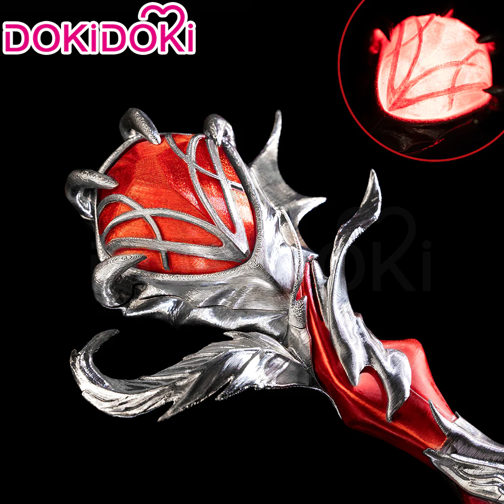DokiDoki Game Love And Deepspace Cosplay Sylus Crimson Departure Scepter Prop Crimson Rapture Crimson Feast Silverwing Fiend - Image 2