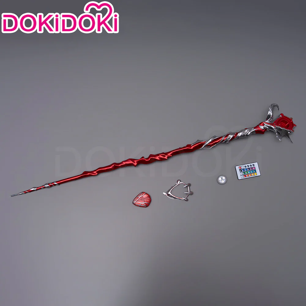 DokiDoki Game Love And Deepspace Cosplay Sylus Crimson Departure Scepter Prop Crimson Rapture Crimson Feast Silverwing Fiend - Image 4