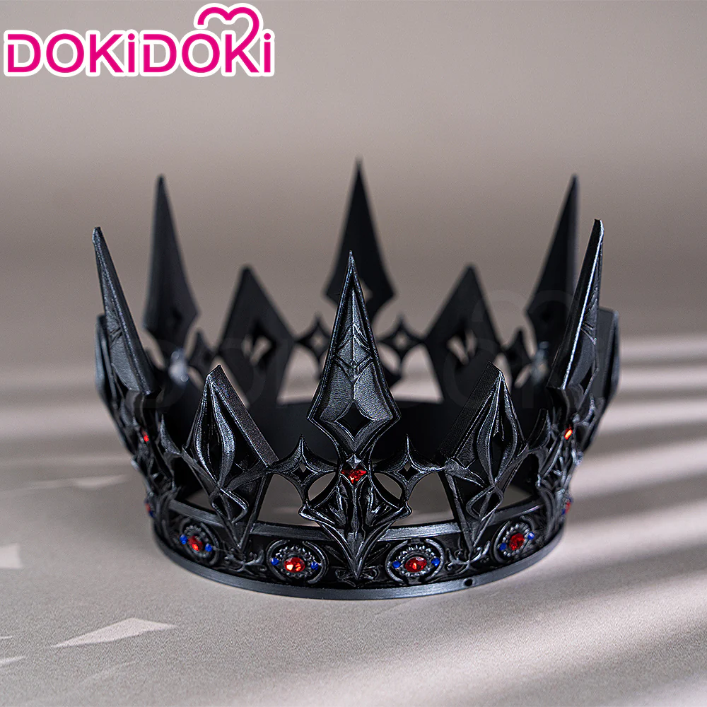 【Partially Ready For Ship】DokiDoki Game Love And Deepspace Cosplay Xavier Wig / Rabbit Ears/ Brooch Headband / Crown Short Straight Linen Hair Mullet Sleepless Night Fallen Crown Lustrefall King of Darknight - Image 32