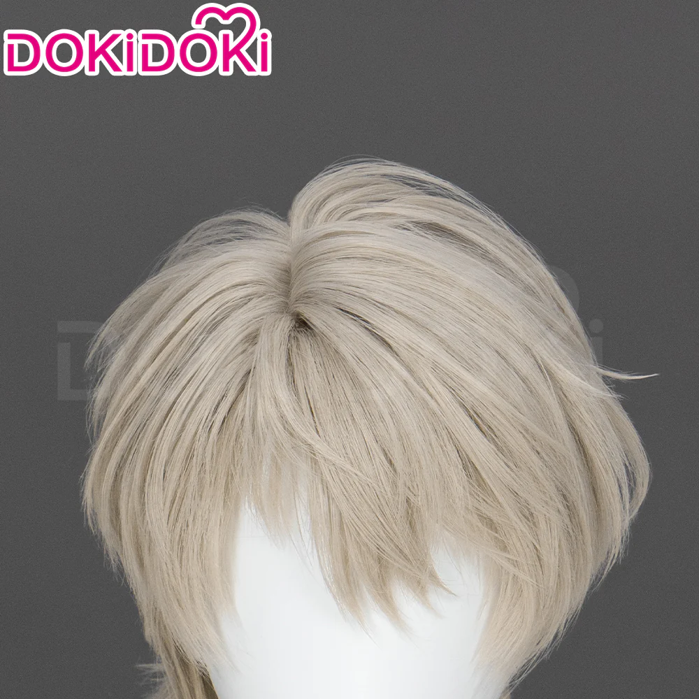【Partially Ready For Ship】DokiDoki Game Love And Deepspace Cosplay Xavier Wig / Rabbit Ears/ Brooch Headband / Crown Short Straight Linen Hair Mullet Sleepless Night Fallen Crown Lustrefall King of Darknight - Image 9