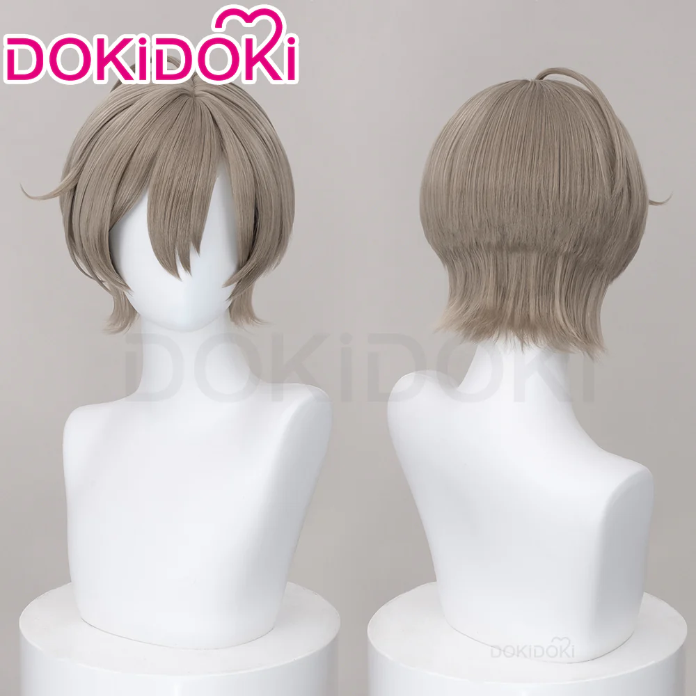 【Ready For Ship】Dokidoki Game MILGRAM Cosplay ES Wig Short Straight Grey Hair