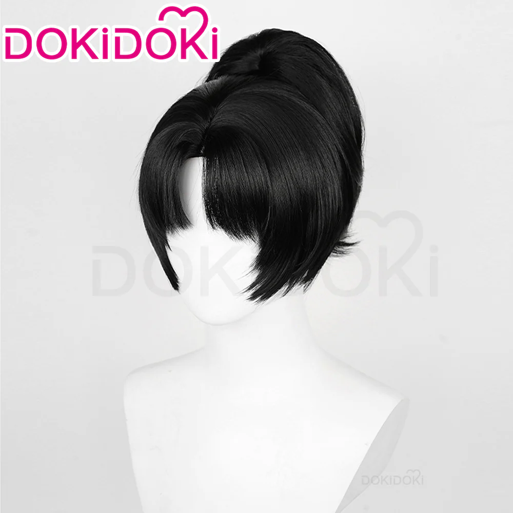 DokiDoki Game Reverse:1999 Cosplay Nai Maang Dik Si An-an Lee Wig Straight Black Ponytail Hair An'an - Image 2