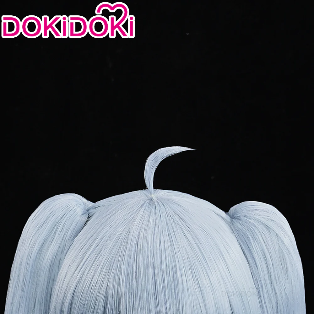 【Ready For Ship】DokiDoki Game Snow Wig Long Blue Hair - Image 4