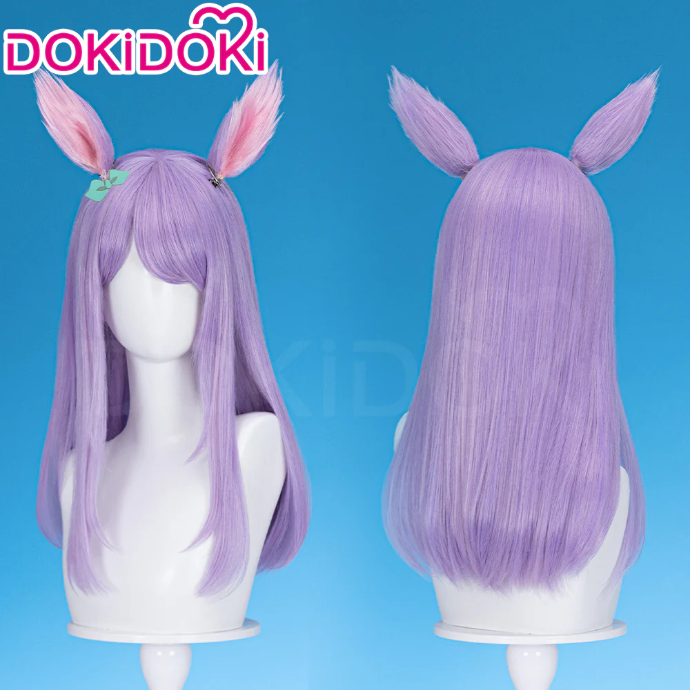 【Ready For Ship】DokiDoki Game Cosplay Wig Long Straight Purple Hair