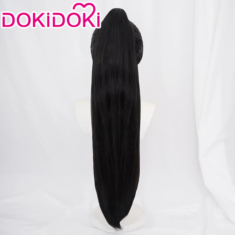 【Ready For Ship】DokiDoki Game Valorant Cosplay Sage Wig Long Straight Black Hair - Image 3