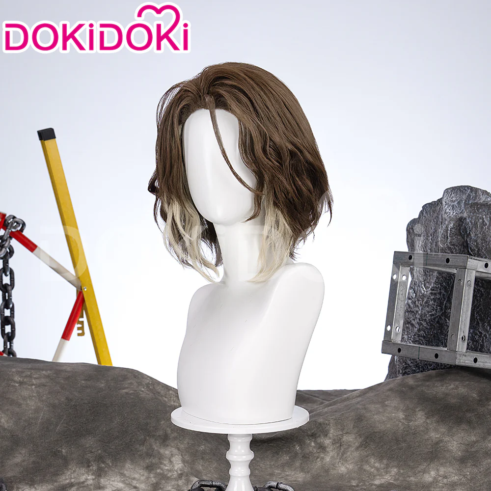 【Partially Ready For Ship】【Front Lace】DokiDoki Game Wig Short / Long Straight Brown Hair - Image 9