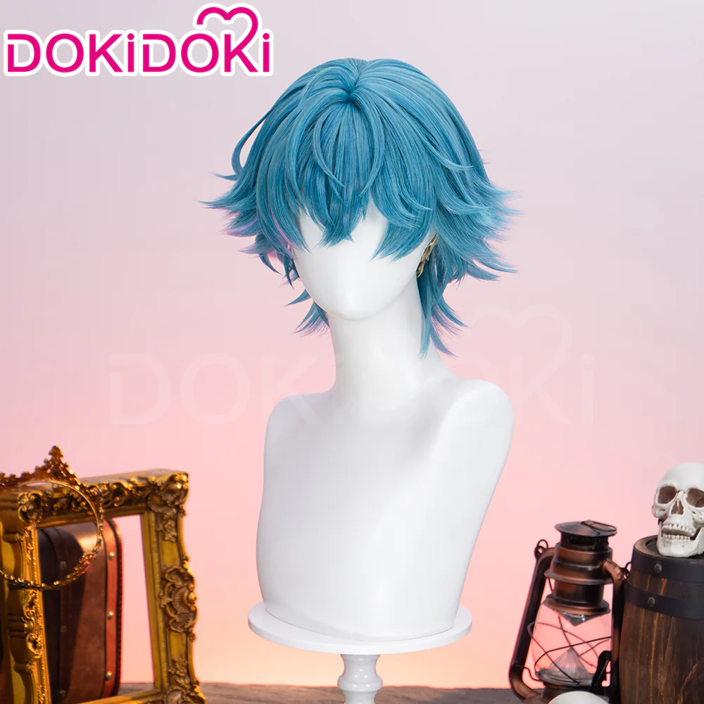 【Ready For Ship】DokiDoki Game Wuthering Waves Cosplay Brant Wig Short Blue Hair - Image 3