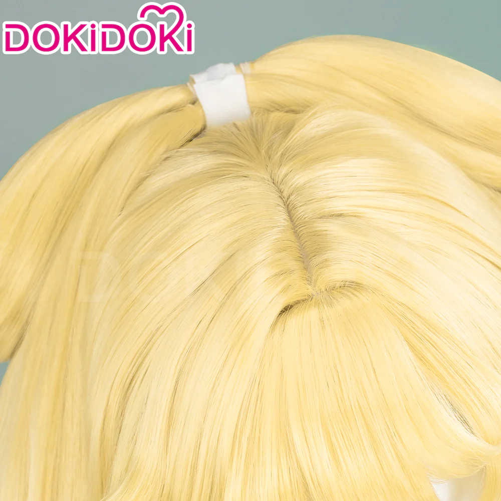 【Ready For Ship】DokiDoki Game Wuthering Waves Cosplay Verina Wig Long Straight Yellow Green Hair - Image 6