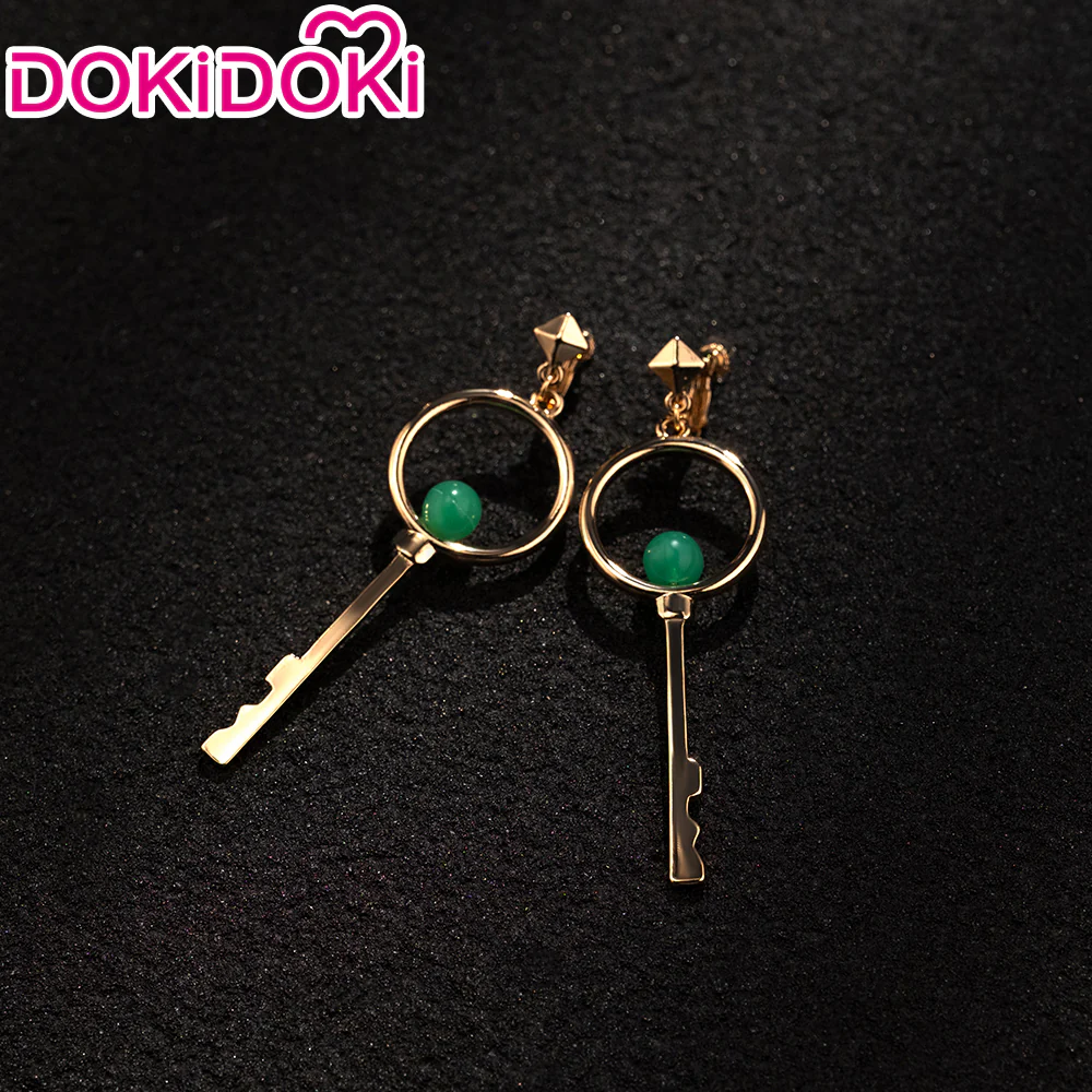 【Ready For Ship】DokiDoki Game Wuthering Waves Cosplay Zani Cosplay Wig / Horns / Earrings Ear Clips Ear Accessories Long Curly Silver Hair - Image 16