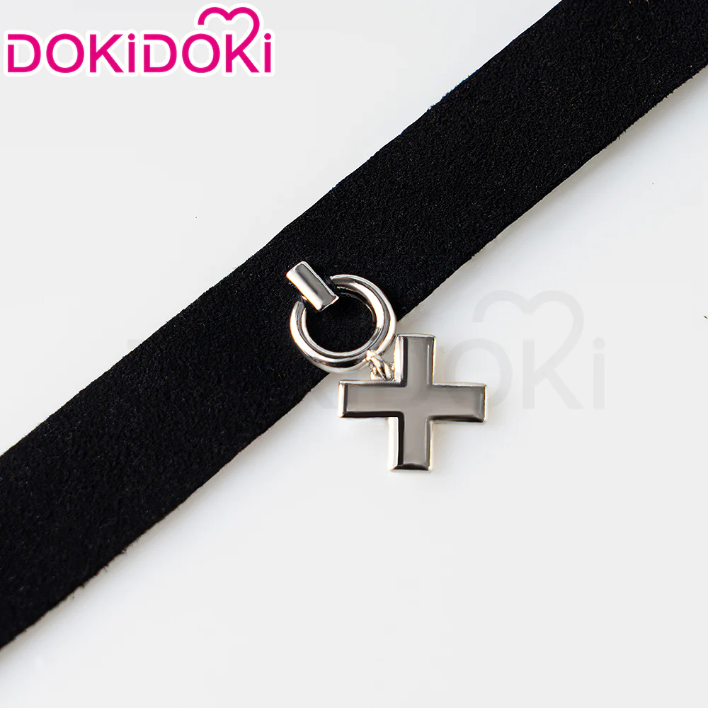 【Ready For Ship】DokiDoki Game Zenless Zone Zero Cosplay Asaba Yuma Wig / Choker / Earring / Ear Clip Short Straight Dark Blue Hair ZZZ Harumasa - Image 9