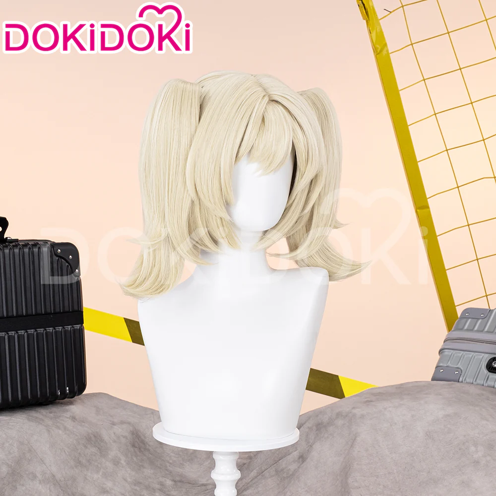 【Ready For Ship】DokiDoki Game Zenless Zone Zero Cosplay Burnice Whita Wig Short Straight Light Yellow Hair ZZZ - Image 3