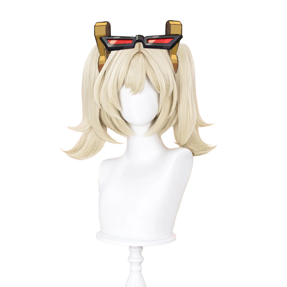 【Ready For Ship】DokiDoki Game Zenless Zone Zero Cosplay Burnice Whita Wig Short Straight Light Yellow Hair ZZZ - Image 6