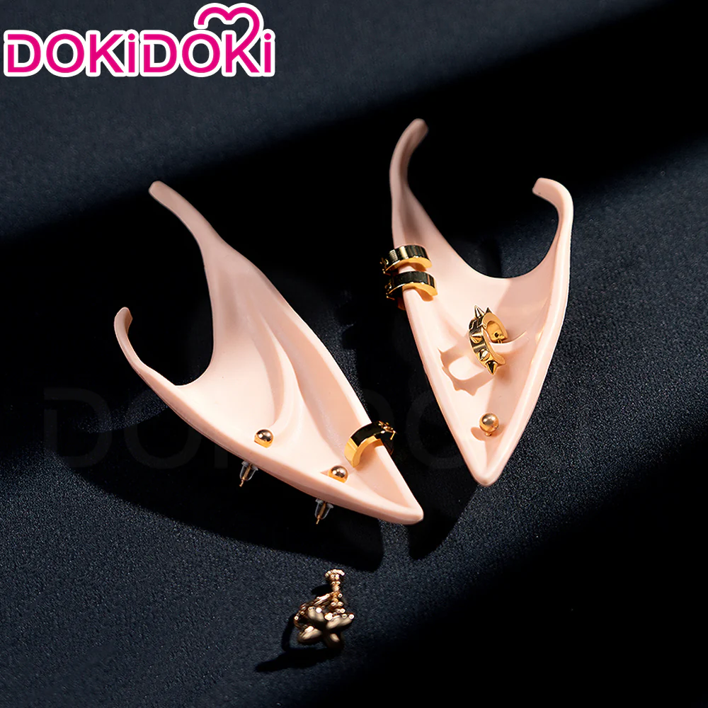 【Ready For Ship】DokiDoki Game Zenless Zone Zero Cosplay Hugo Cosplay Wig / Earrings Long Straight Blond Hair Ponytail ZZZ - Image 8