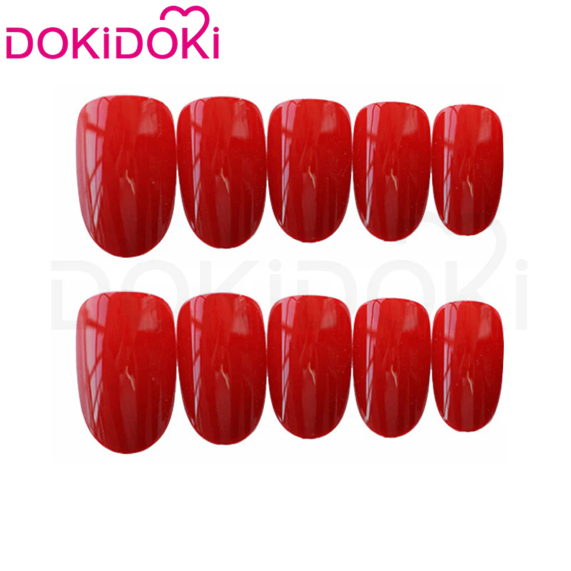 【Ready For Ship】DokiDoki Game Zenless Zone Zero Cosplay Jane Doe Wig / Nails /Weft Long Black Red Hair ZZZ - Image 7