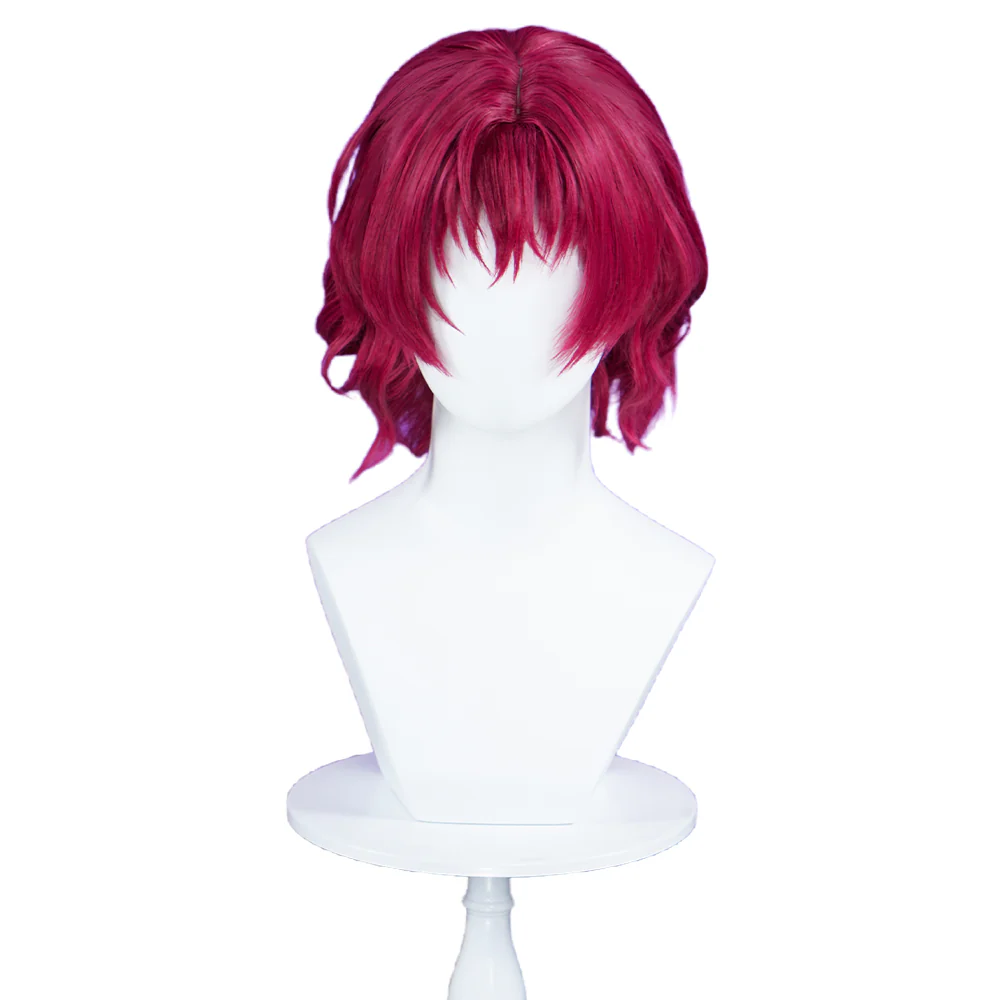 【Ready For Ship】DokiDoki Manga Akatsuki no Yona Cosplay Yona Wig Short Curly Red Hair - Image 5